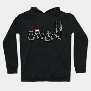 funny christmas cats Hoodie